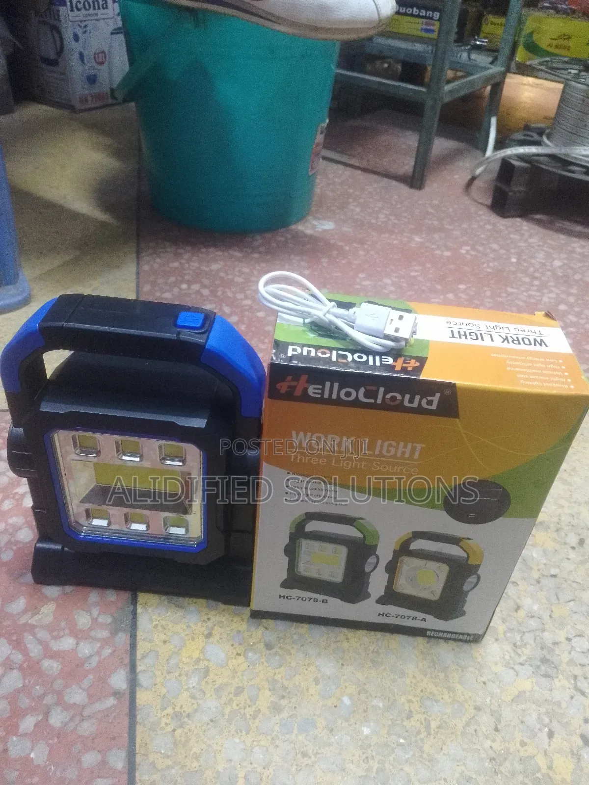 Work Light<>Rechargeable 3source Light