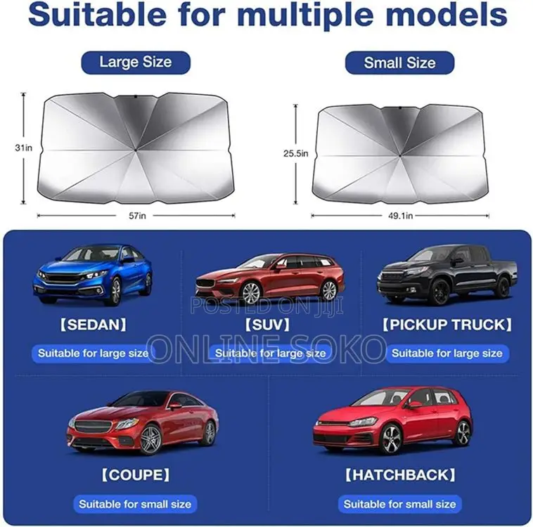 Foldable Car Umbrella Windshield Shade Sun Shade Visor