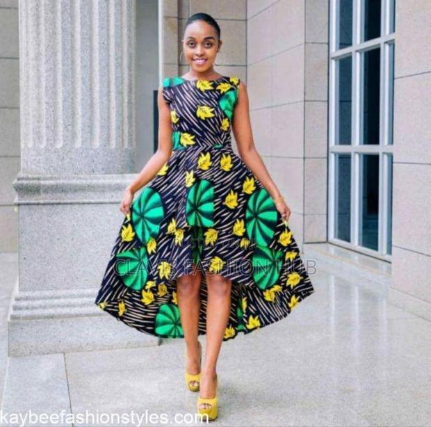 Ankara High Low Dress for Women