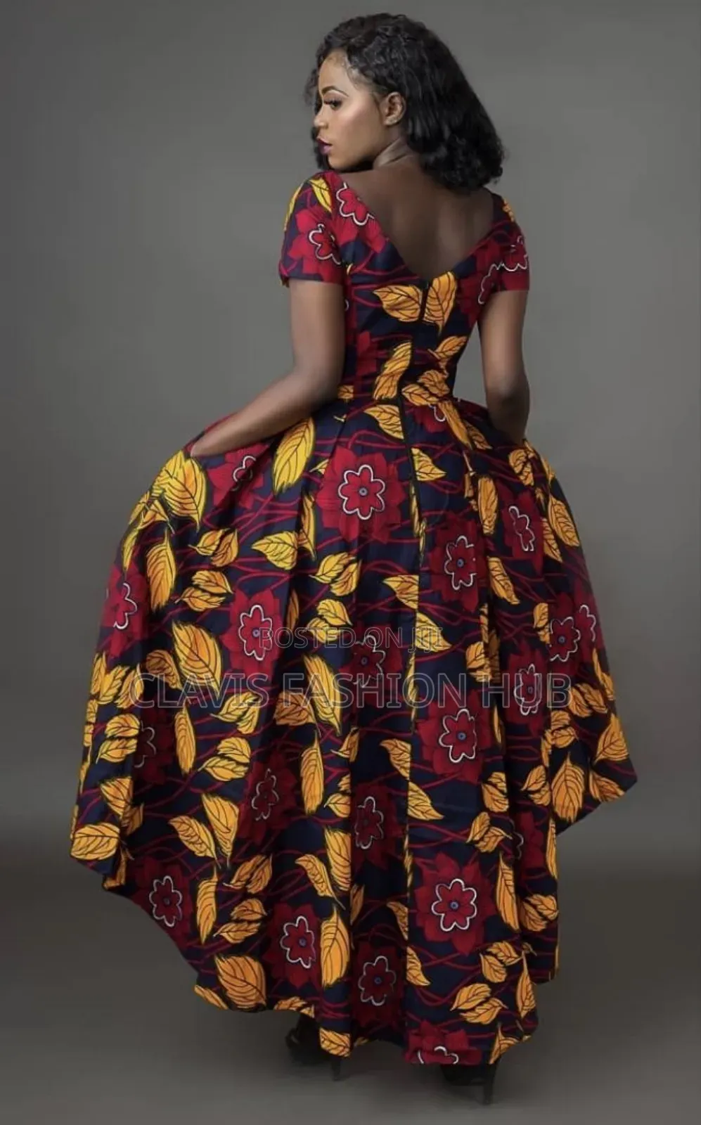 Ankara High Low Dress for Women