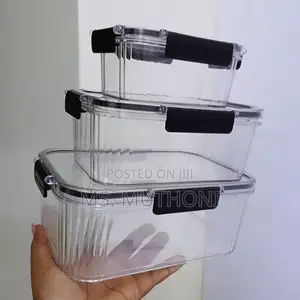 3 Pc Acrylic Food Containers