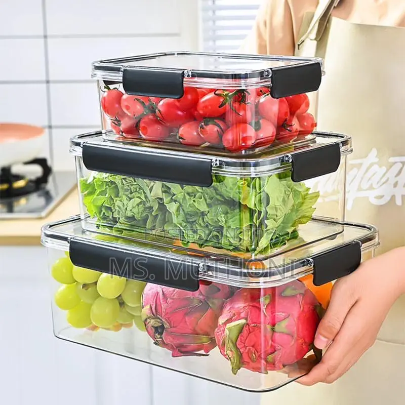 3 Pc Acrylic Food Containers