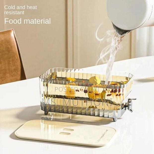 Glass Beverage Dispenser With Clamp Lid - thumbnail 2