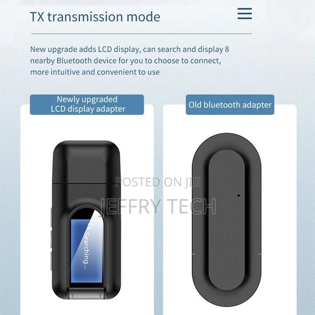 BT 5.0 Transmitter Receiver Tv and Radio- Black - thumbnail 3