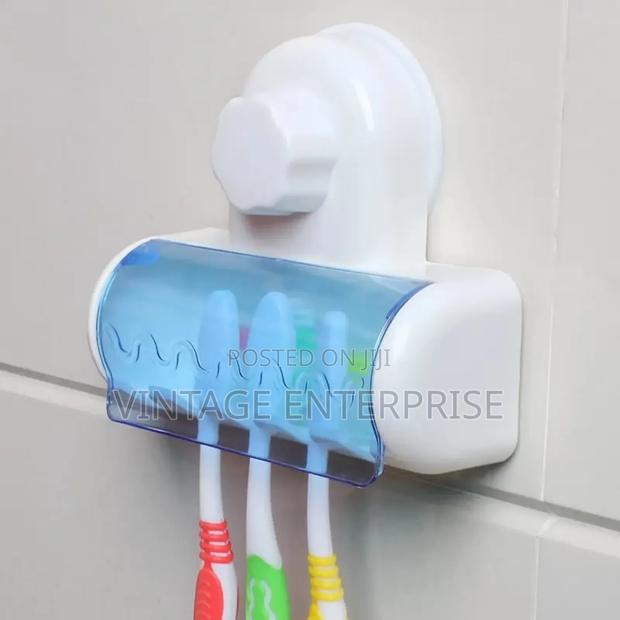 Transparent Suction Cup Toothbrush Holder