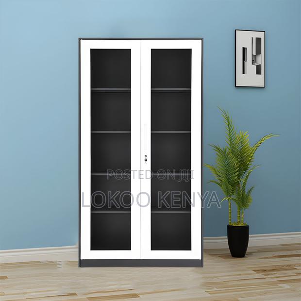 Office Cabinet; Full Glass Office Storage Cabinet
