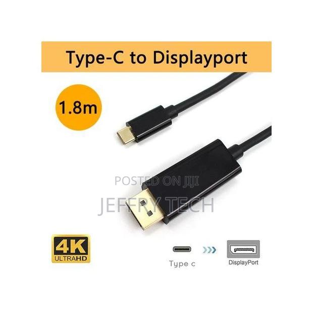 USB3.1 USBC Typec to DP Cable Displayport Male HDMI 1080p - thumbnail 2