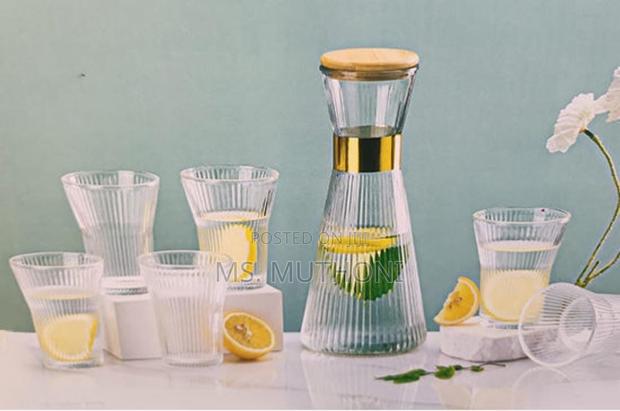 Clear Glass 7pc Water Set - thumbnail 3