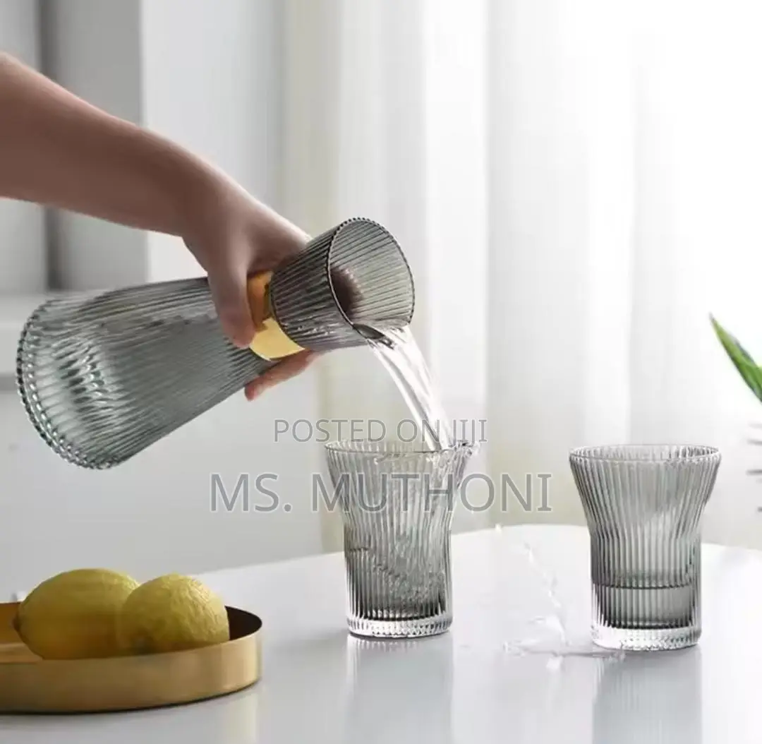 Clear Glass 7pc Water Set