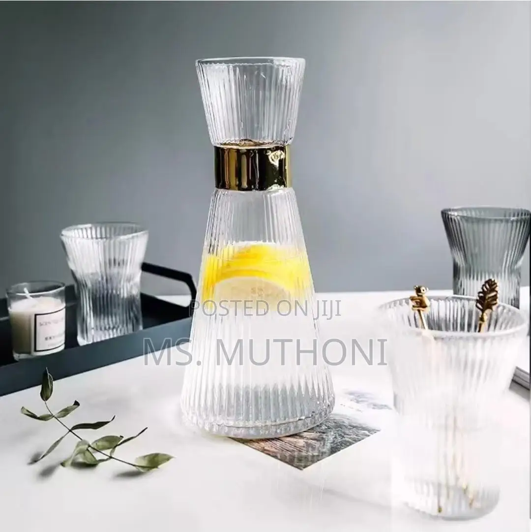 Clear Glass 7pc Water Set