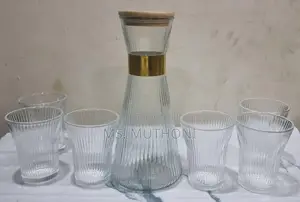 Clear Glass 7pc Water Set