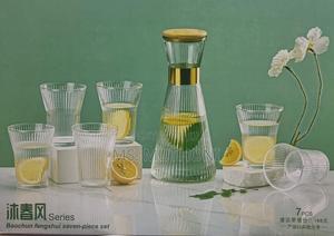 Clear Glass 7pc Water Set - thumbnail 2