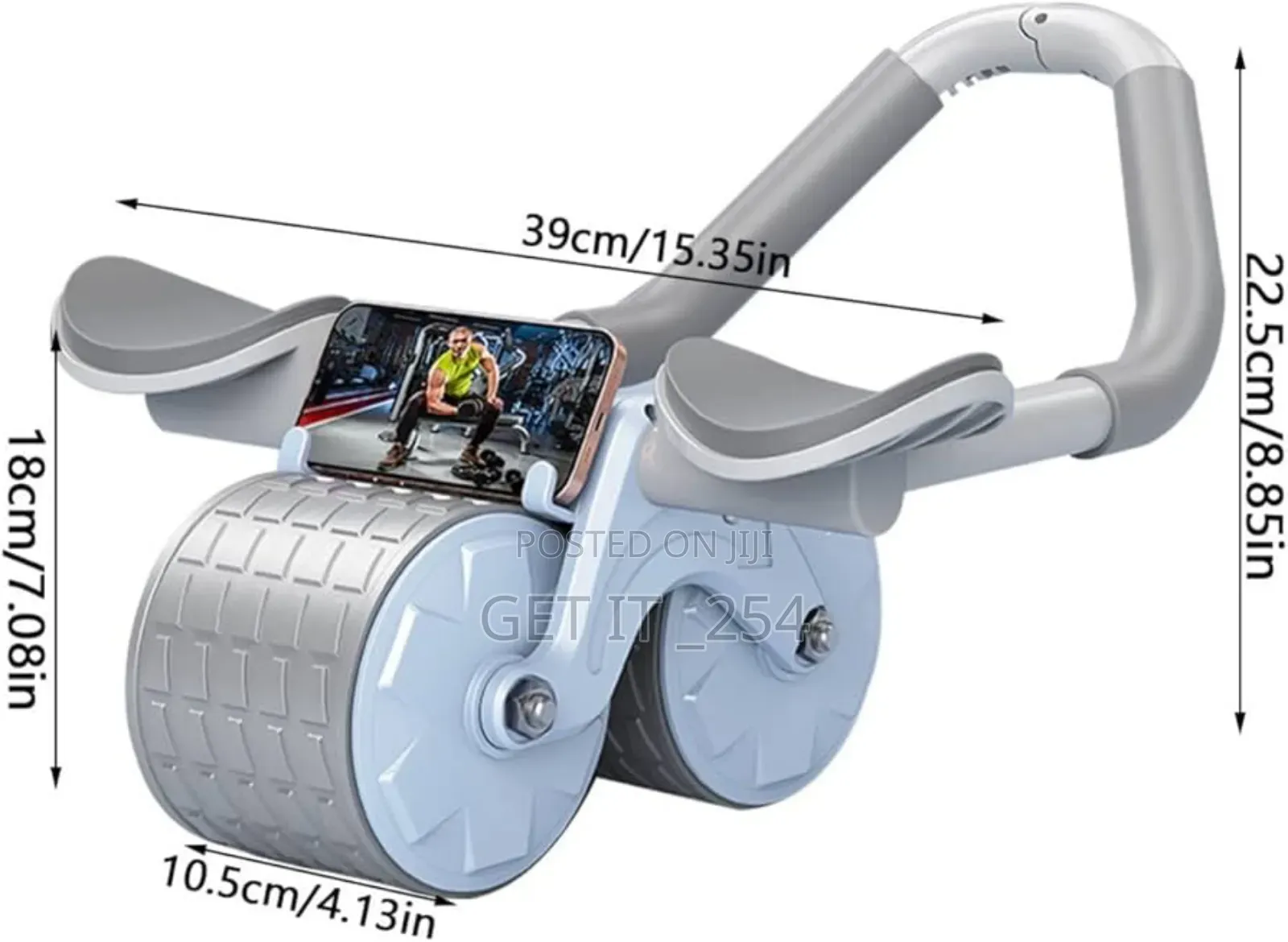 2 Elbow Pad Automatic Rebound Fitness Abdomenal Wheel Roller