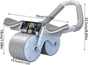 2 Elbow Pad Automatic Rebound Fitness Abdomenal Wheel Roller