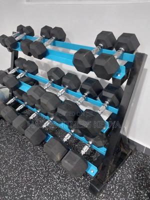 Commercial 3 Tier Dumbbell Rack