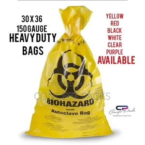 50pcs 30 X 36 Autoclavable Biohazard Disposable Bags.