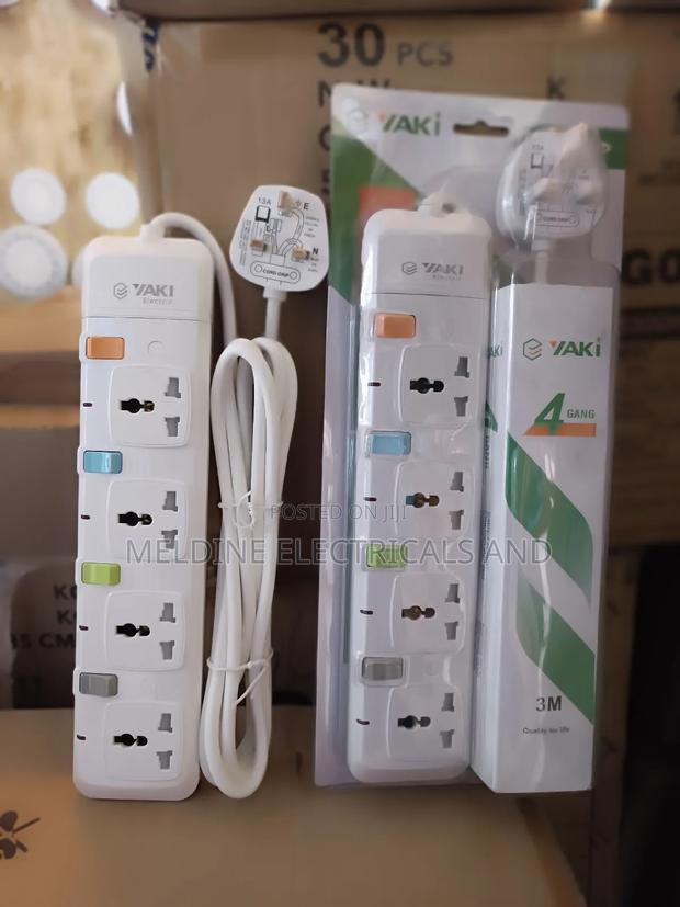 4ways Extension Cable With Surge Protector