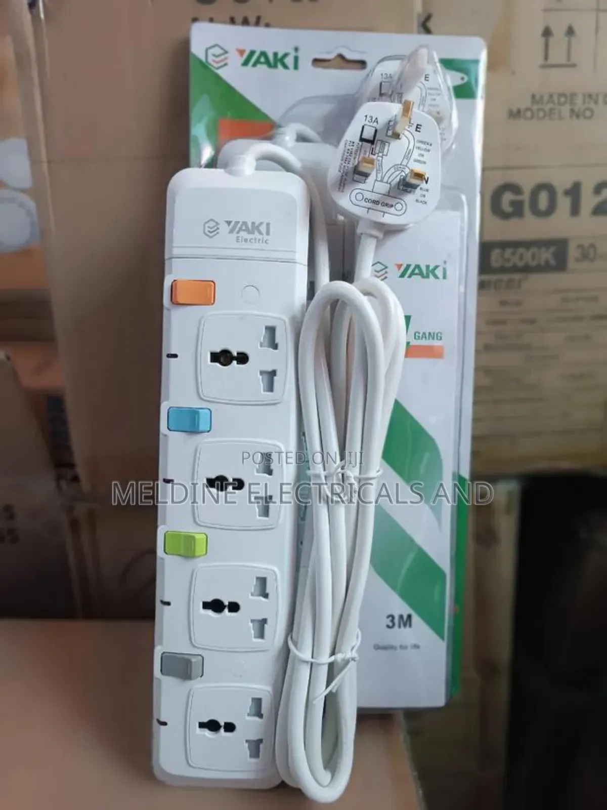 4ways Extension Cable With Surge Protector