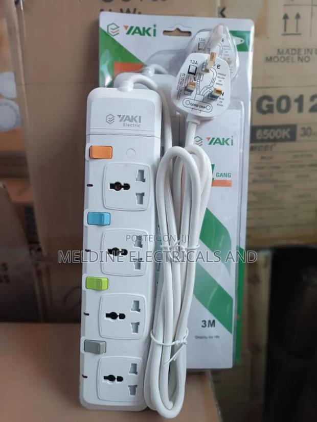 4ways Extension Cable With Surge Protector - thumbnail 3
