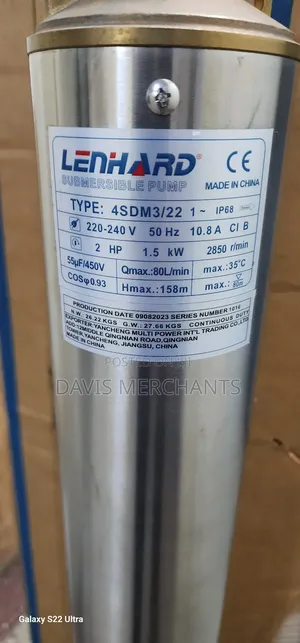 Submersible Pump With 2hp Middle Inlet