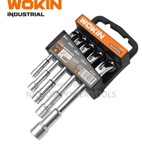 Wokin 152605 5PCS L-Type WRENCH. Size 8-10-12-13-17mm