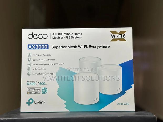 Tp-Link Deco X50 Ax3000 Whole Home Mesh Wifi 6 System (3 Pac - main view
