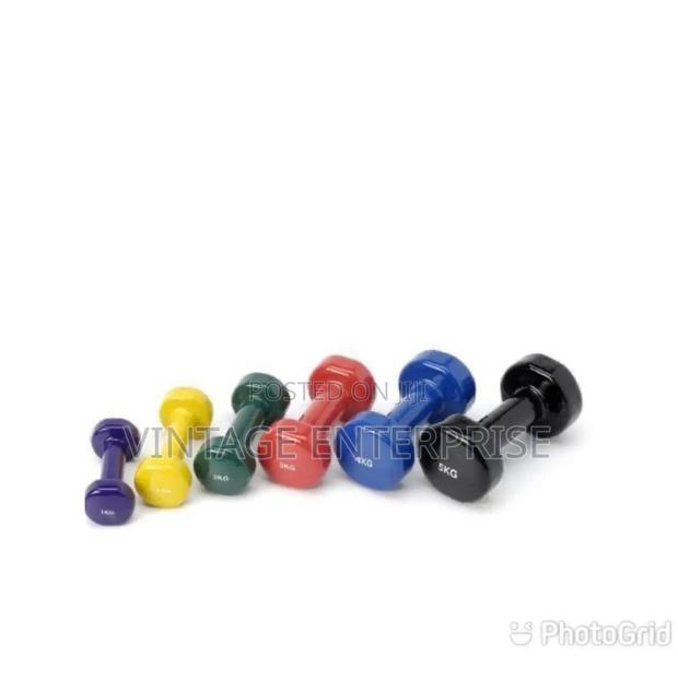 1kg Vinyl Dumbells a Per Single Hand - main view