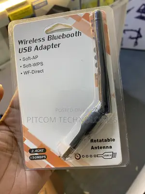 Dual Band. Wi-Fi and Bluetooth Adapter With Antenna