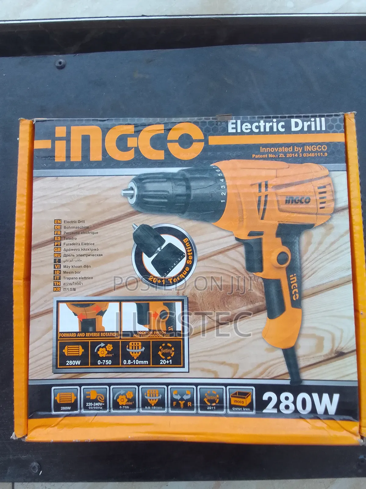 INGCO 280W Electric Drill