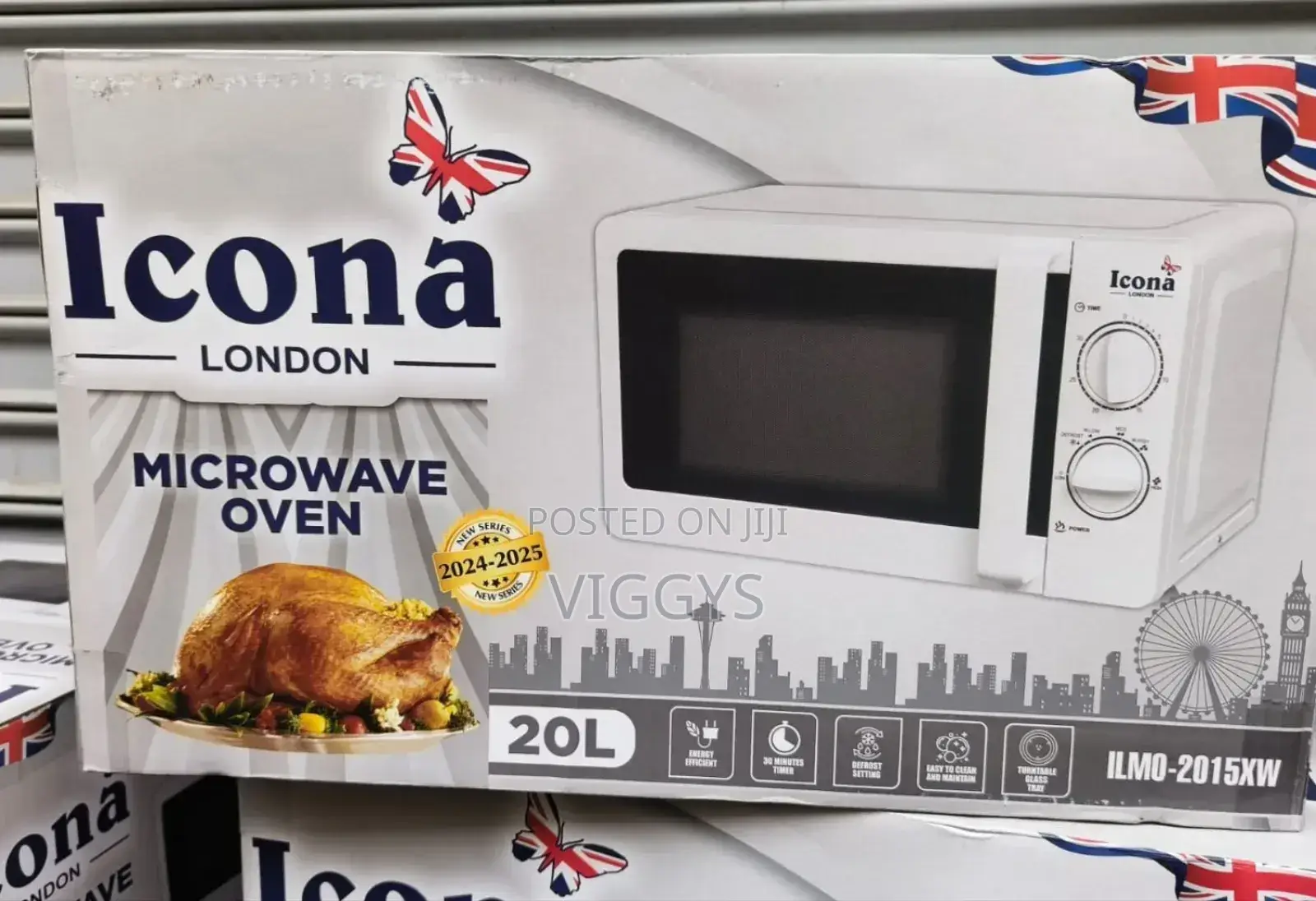 White Icona Manual Microwave MV-9