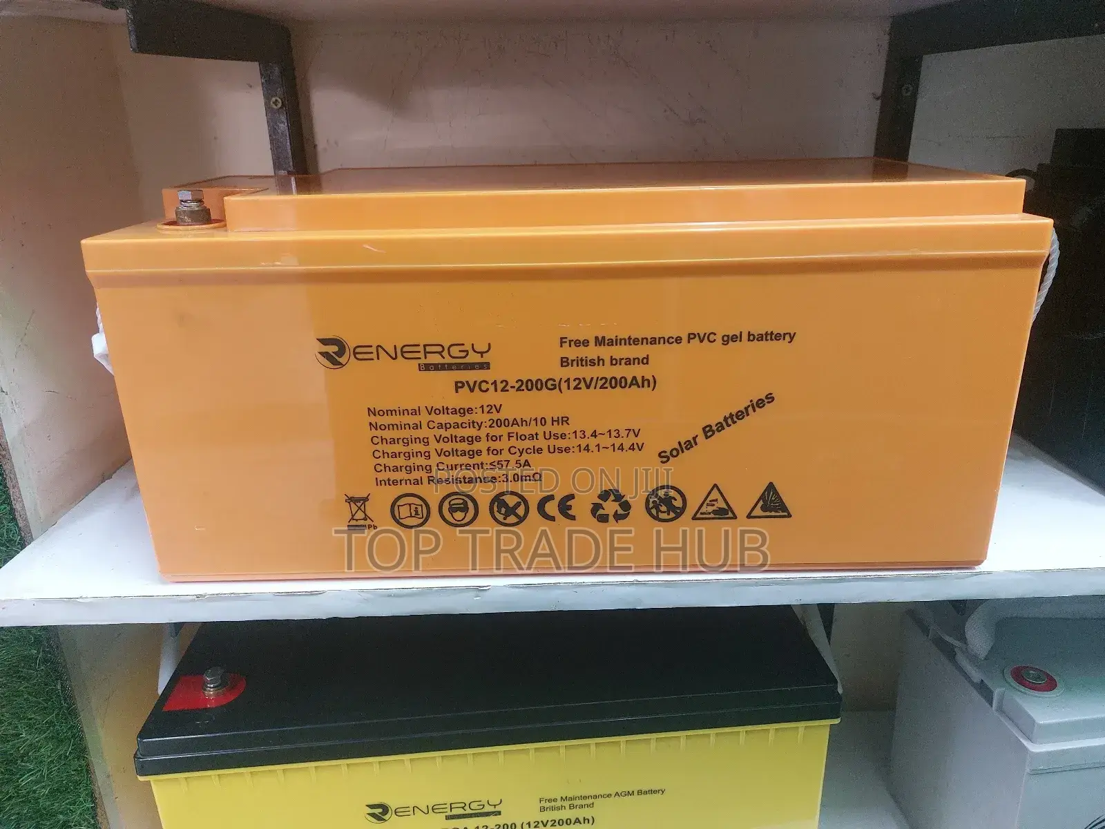 R Energy AGM Technology Solar Battery 12V 200AH