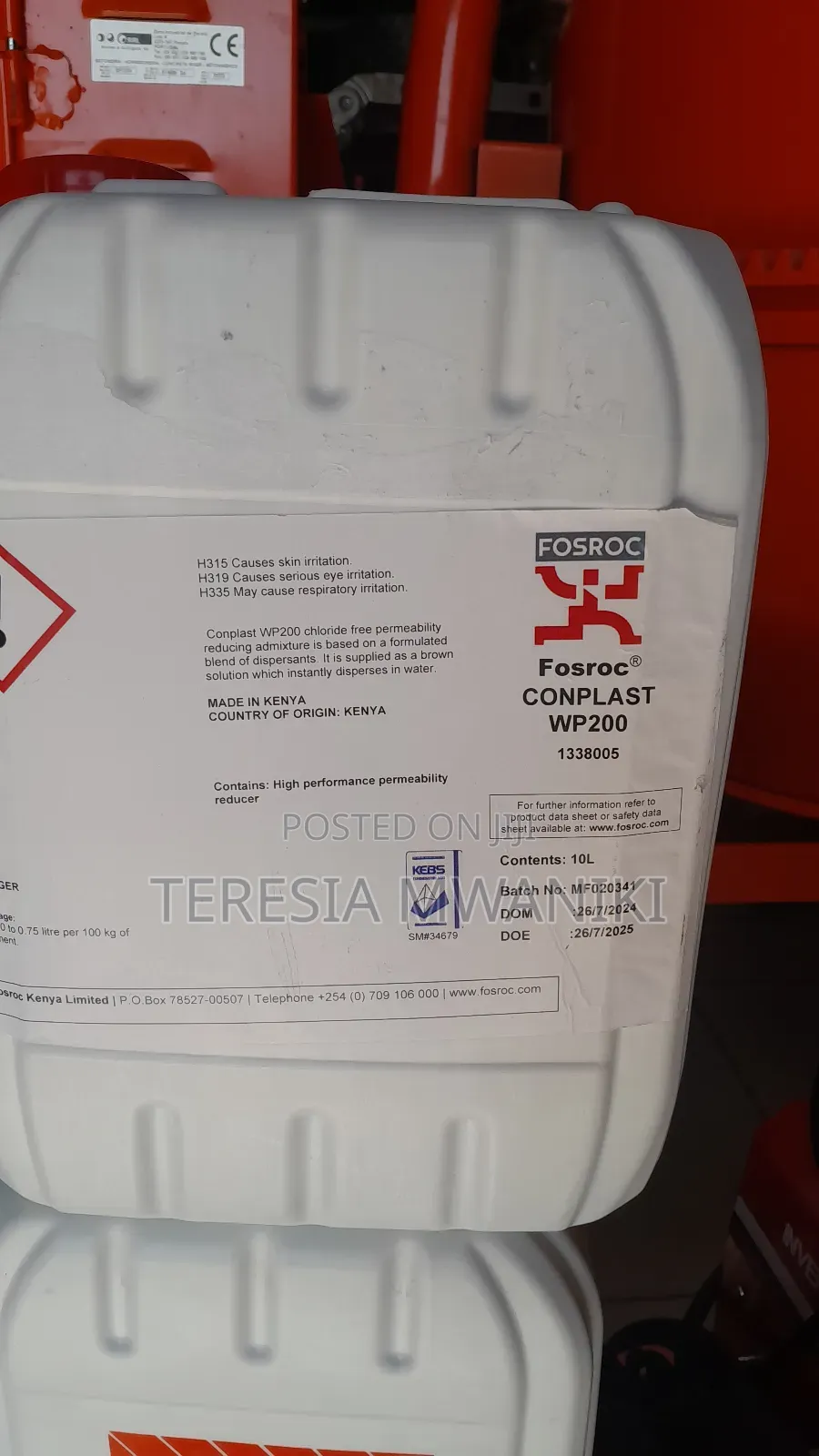 Conplast Wp 200(Fosroc)10ltrs
