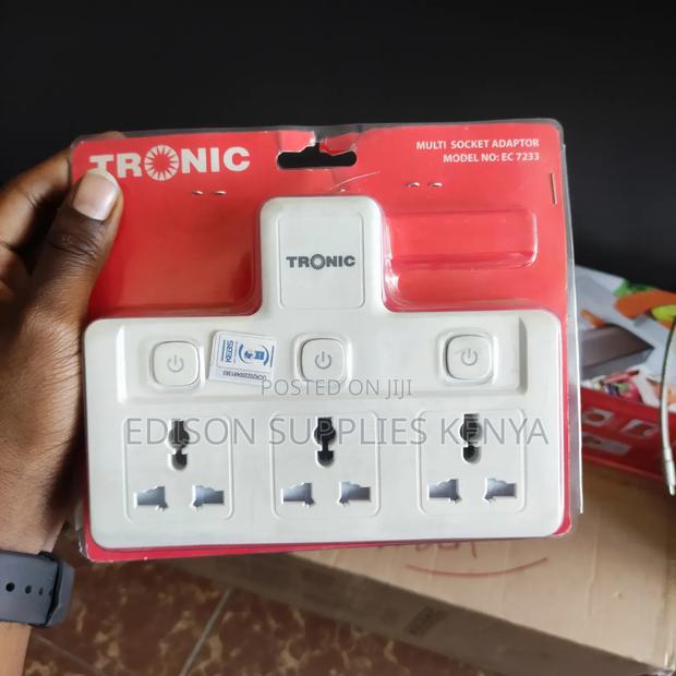 Tronic 3 Way Multi Socket Adaptor, Multiplug Socket - main view