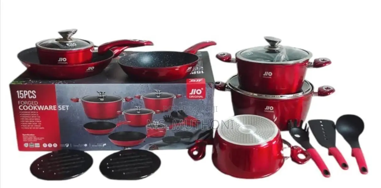 15pcs JIO Nonstick Cookware Set*