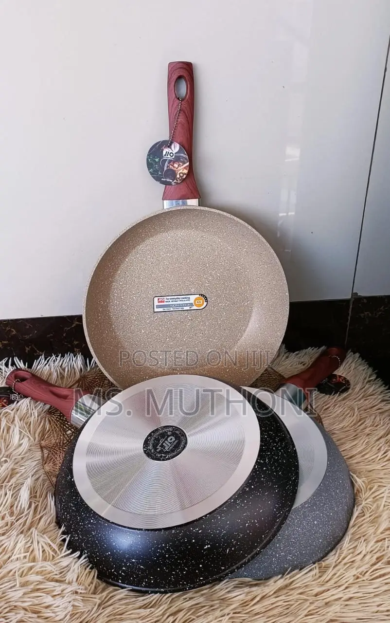 28 Cm Jio Heavy Duty Granite Fry Pans*
