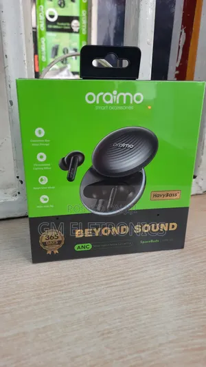 Oraimo Spacebuds TWS With Hybrid Noise Cancellation(Black)