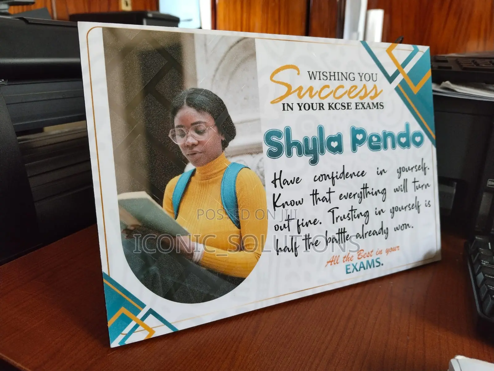 Mounted Success Card