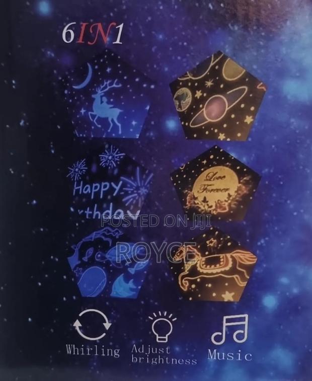 6 Themes Star Light Rotating Projection Lamp - thumbnail 3