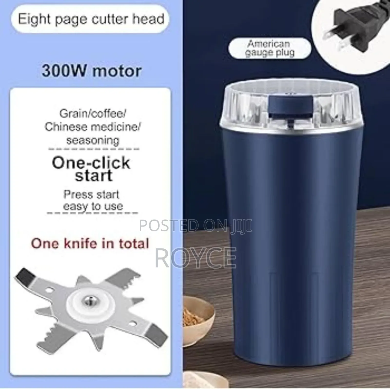 300w-8 Blade Mini Grinder