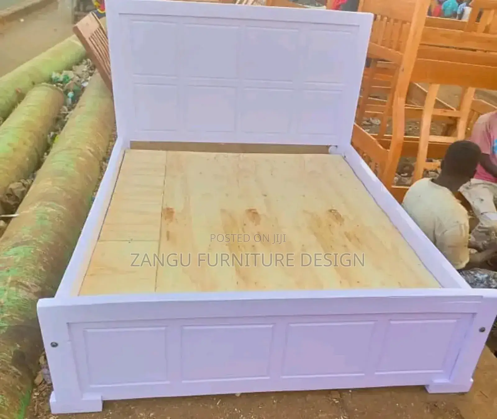 Smart White Bed