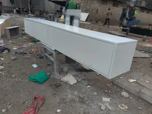 8ft White Floating Tv Stand
