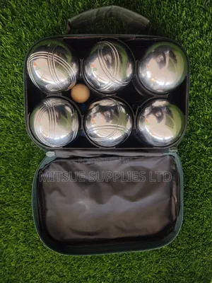 A Set of 6 Aluminium Boules Balls