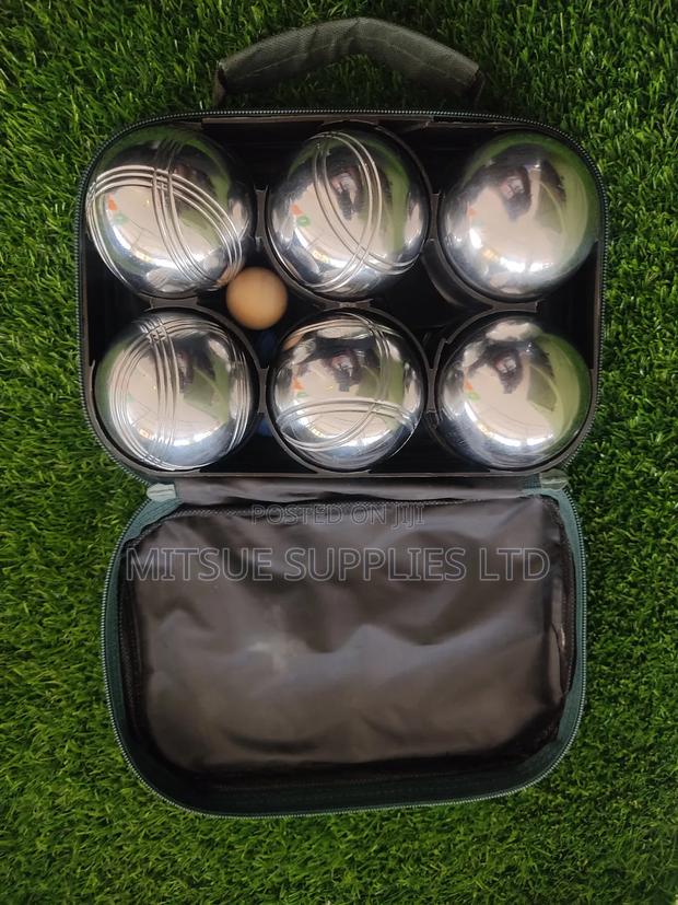A Set of 6 Aluminium Boules Balls - main view