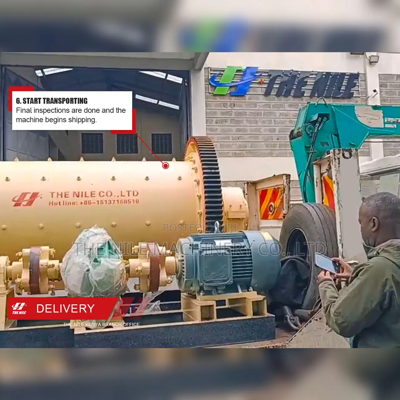 The Nile Machinery Co., LTD Offer Delivery Services in Kenya