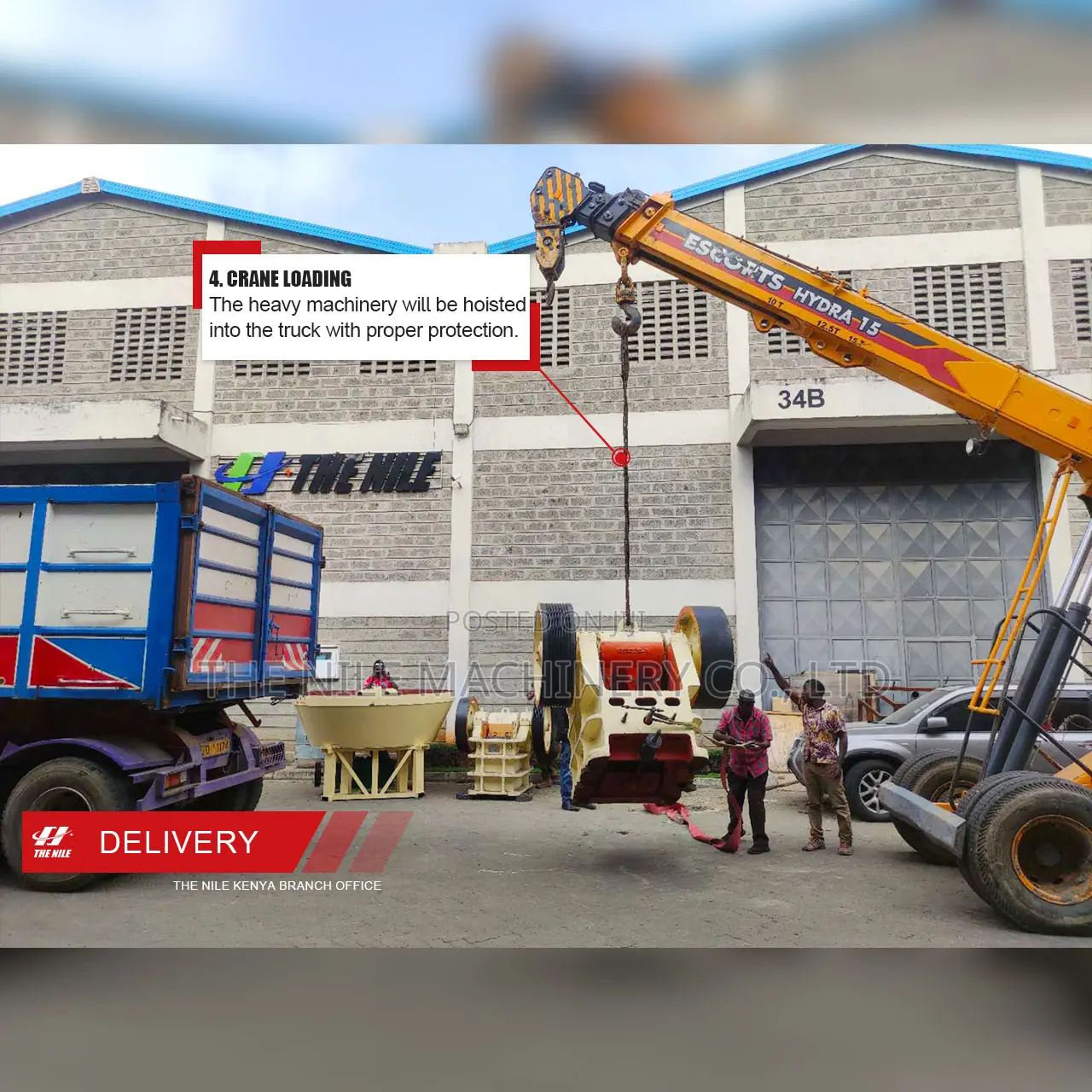 The Nile Machinery Co., LTD Offer Delivery Services in Kenya