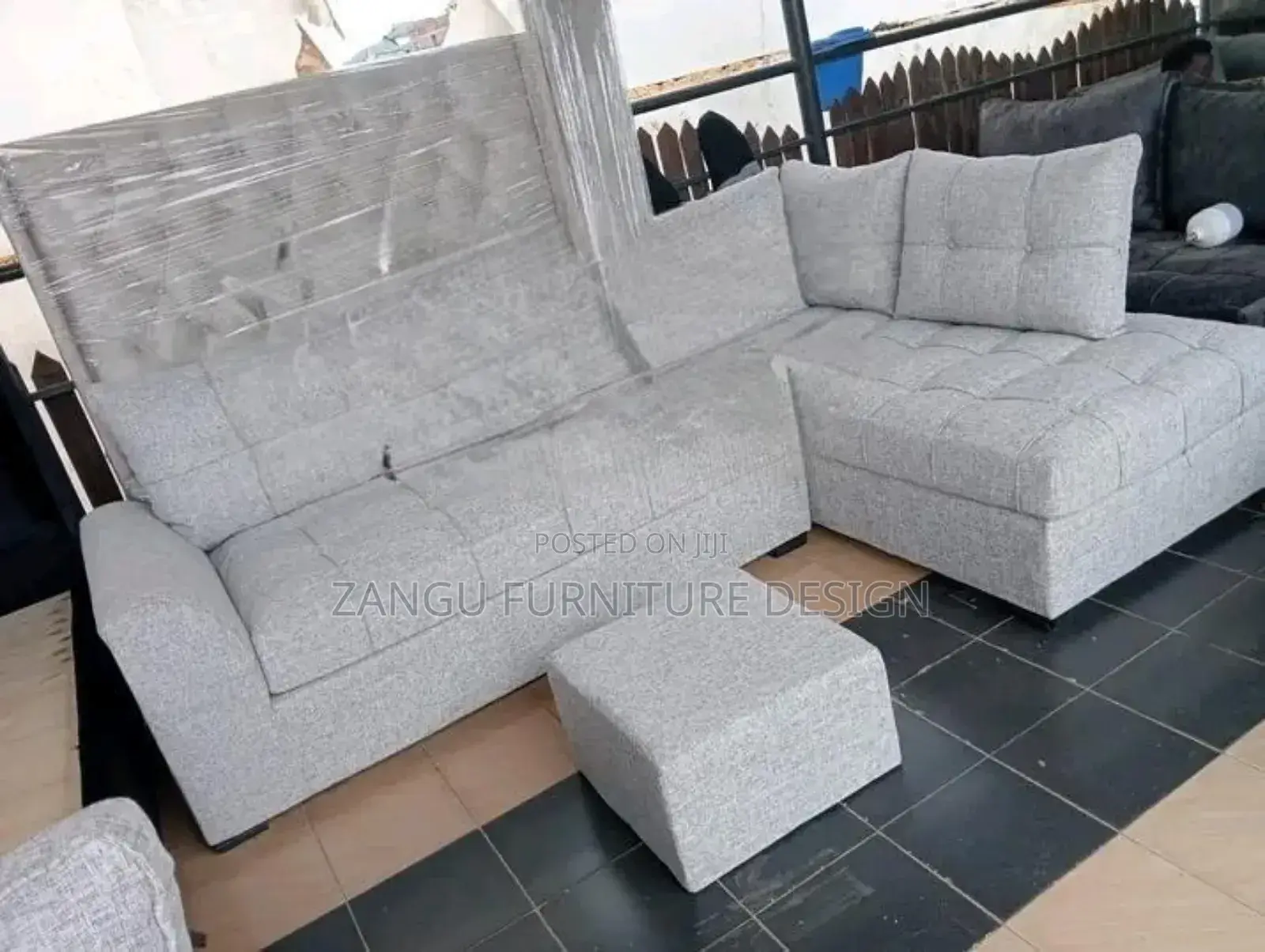 L-Shaped 5 Seater Sofas With Fiber and Spring Cushions
