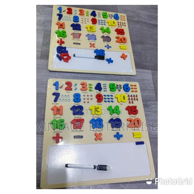 Big Sized Wooden Numbers With Pen and Eraser