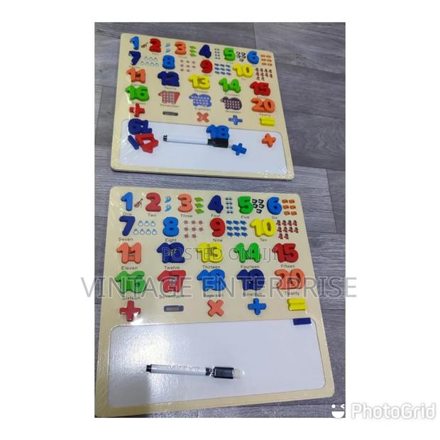 Big Sized Wooden Numbers With Pen and Eraser