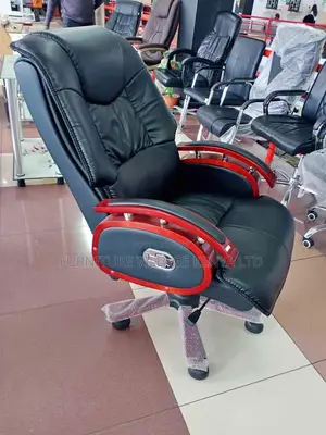 Director's High-Back Leather Executive Office Seat