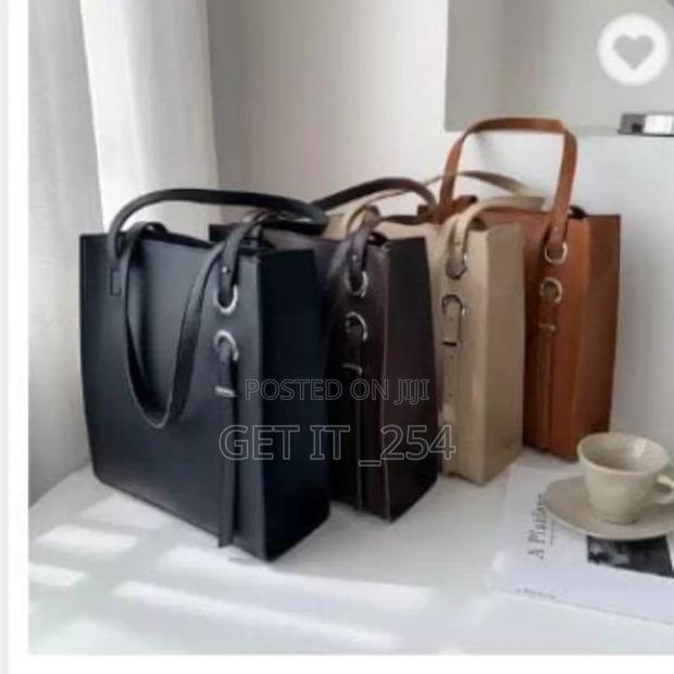 Plain Tote Bag Can Perfectly Fit a Laptop - main view